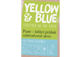 yellow & blue Puer – bělicí prášek a odstraňovač skvrn na bázi kyslíku 100g