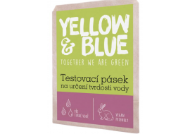 yellow & blue testovací pásek k určení tvrdosti vody